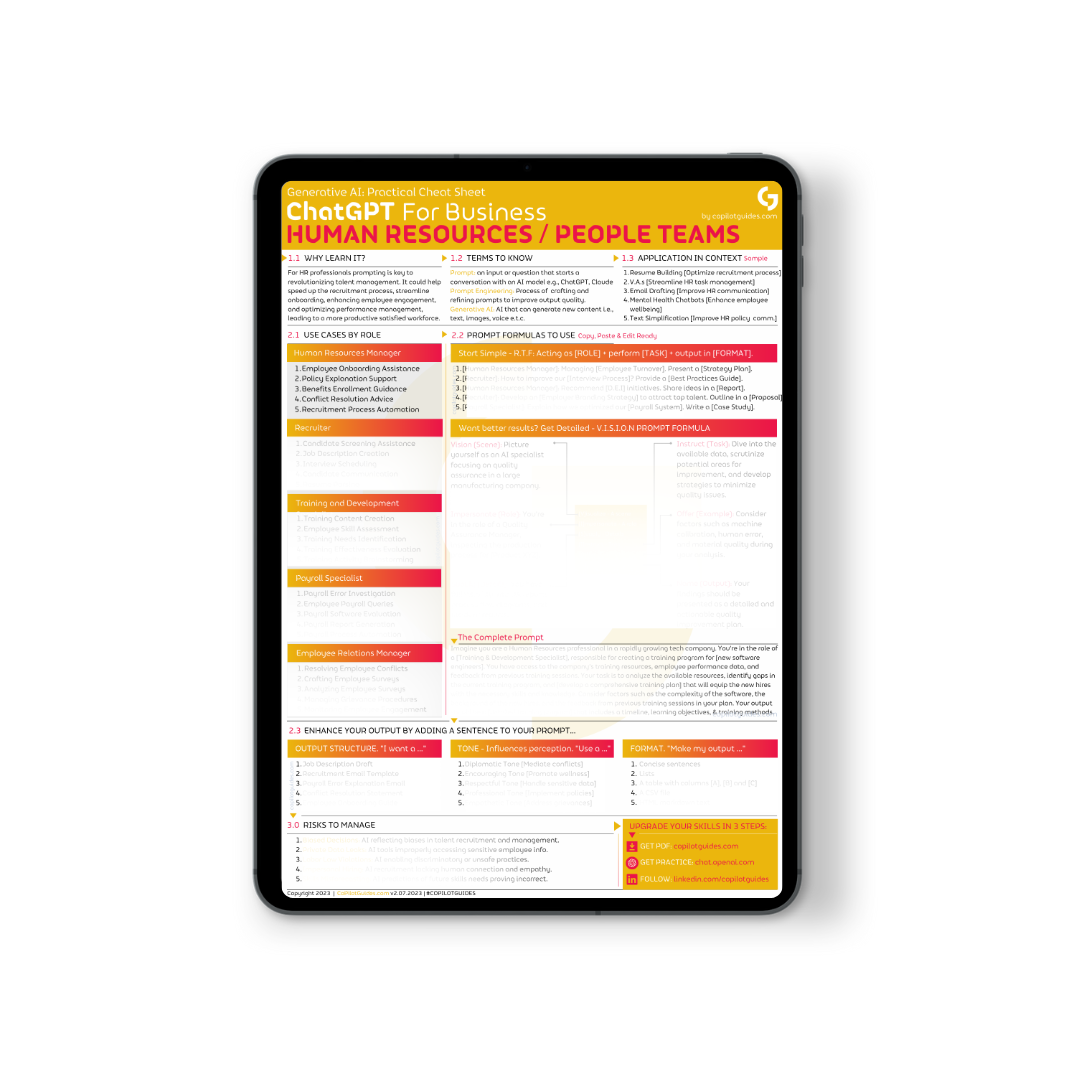 ChatGPT for Human Resources Teams Cheat Sheet - Image 2